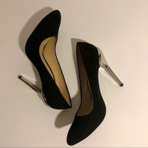 Zara Silver Metal Heels
